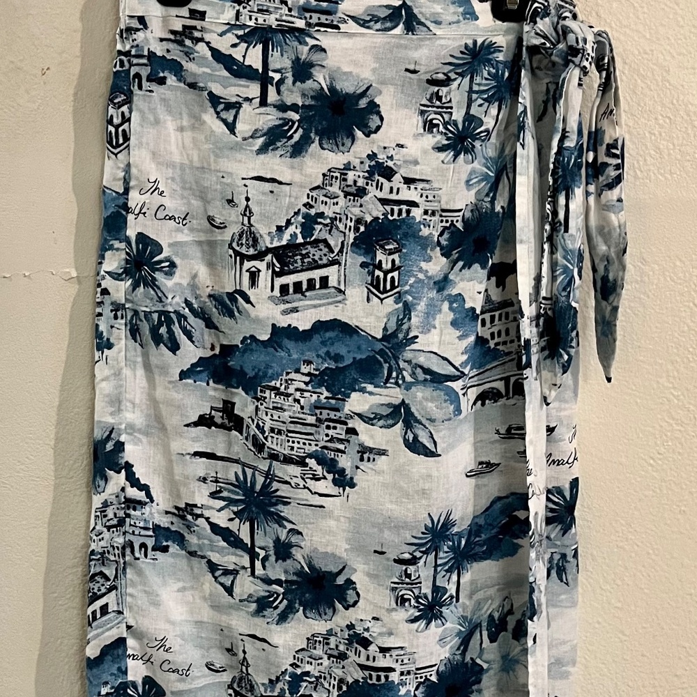 Cynthia Rowley Linen Skirt with Charming Print - Picture 3 of 3